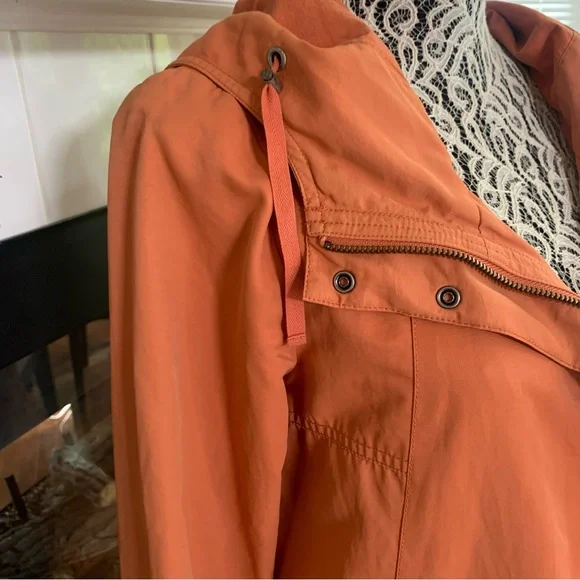 Eileen Fisher Orange Spring Coat - Picture 4 of 13